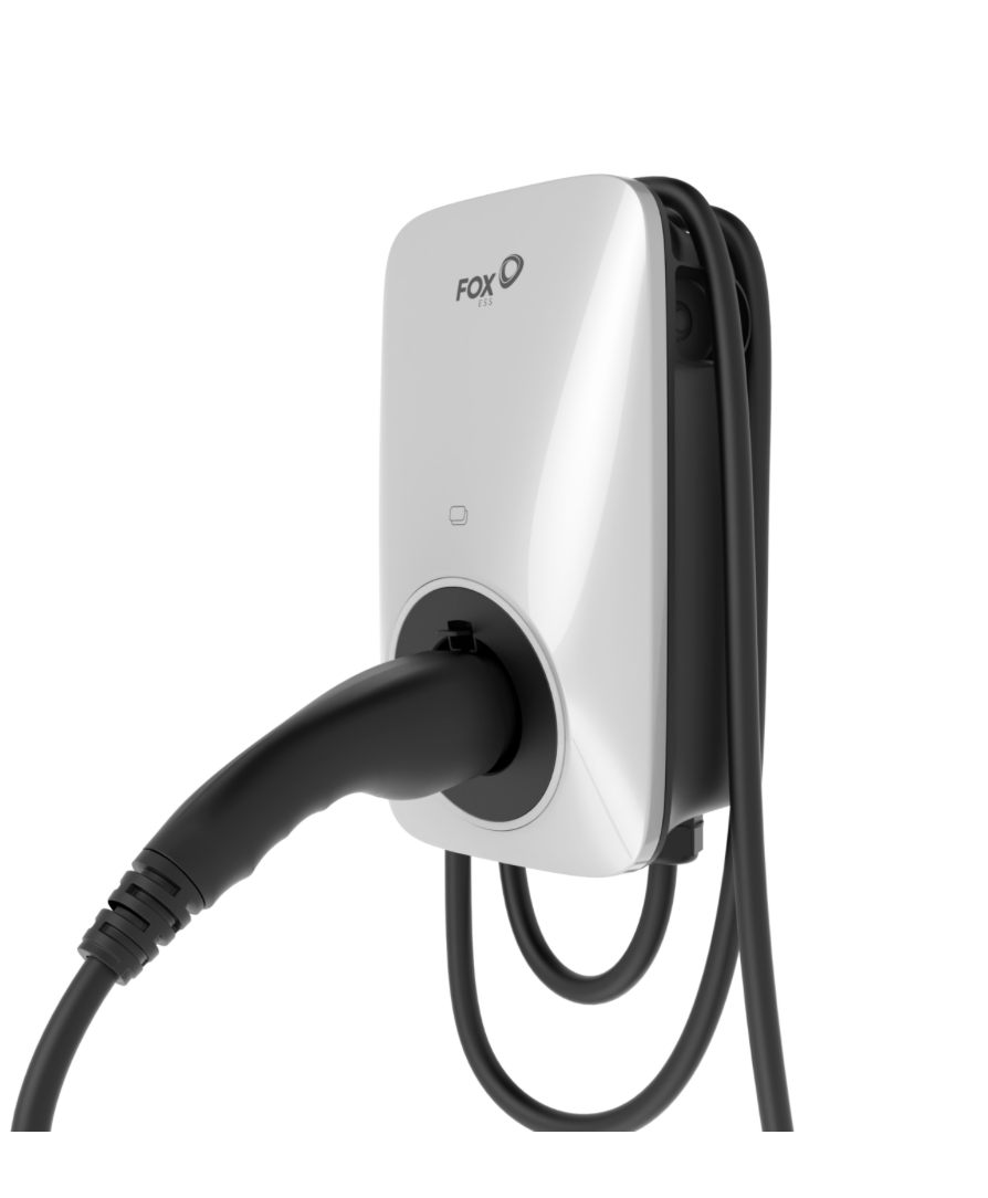 FoxESS  EV Charger A022KP1-E-B-WO 22kW  7.5m M Cable WiFi RFID OCPP white